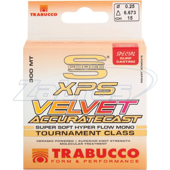 Фотография Trabucco S-Force XPS Velvet Accurate Cast, 052-12-220, 0,22 мм, 5,51 кг, 300 м