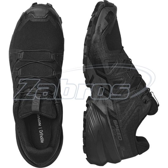 Картинка Salomon Speedcross 6 Forces, L47161100, 9,5, Black/Phantom