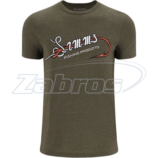 Фото Simms Hook & Loop T-Shirt, 14102-914-50, XL, Military Heather