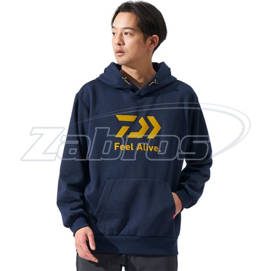 Малюнок Daiwa Danrotech Sweat Hoodie, DE-8124, M, Navy