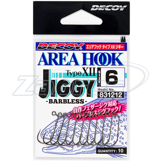 Малюнок Decoy AH-12, Area Hook Type XII Jiggy, 8, 10 шт