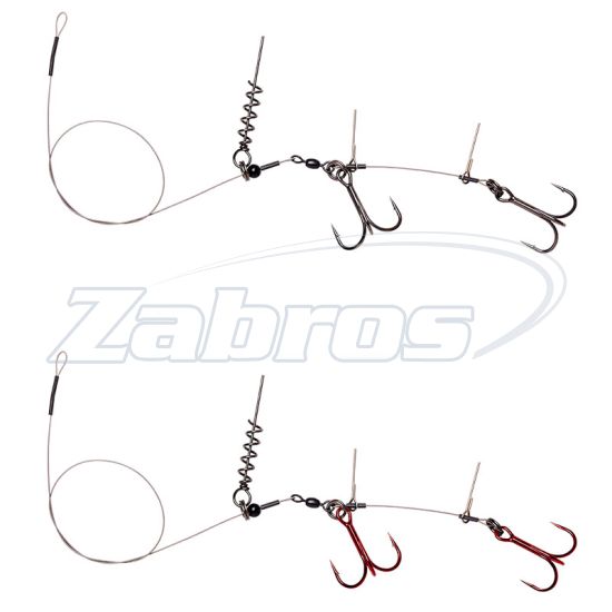 Фото Savage Gear Linethru Corkscrew Rig, 2x1, 22 кг, 2 шт
