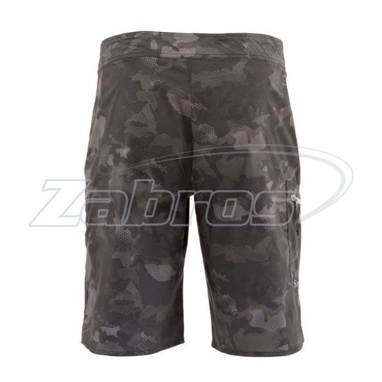 Фотография Simms Tumunu Board Short - Print, 12880-008-W38, 38W, Hex Flo Camo Carbon