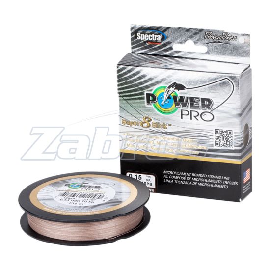 Фото Power Pro Super 8 Slick, 0,13 мм, 8 кг, 135 м, Timber Brown