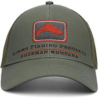 Кепка Simms Trout Icon Trucker Hat, 12226, Smokey Olive, купить, цены в Киеве и Украине, интернет-магазин | Zabros