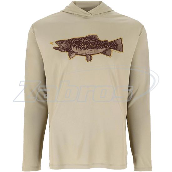 Фото Simms Tech Hoody - Artist Series, 13521-1312-50, XL, Stone Trout Fly