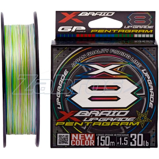 Фото YGK X-Braid Upgrade X8 Pentagram, #0,4, 0,1 мм, 4,54 кг, 200 м