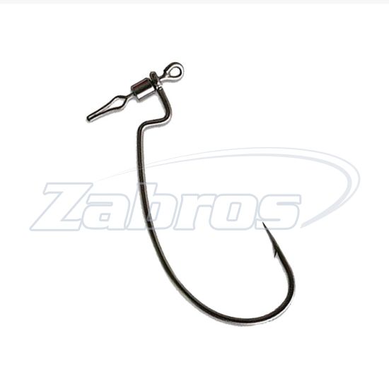 Фото Decoy HD Hook offset Worm 117, 2/0, 4 шт, Black