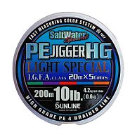 Шнур Sunline PE Jigger HG Light Special, #1,2, 0,18 мм, 8,8 кг, 200 м, Multi Color, купить, цены в Киеве и Украине, интернет-магазин | Zabros