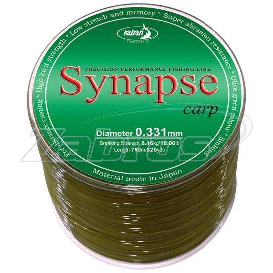 Фото Katran Synapse Carp, 0,286 мм, 5,83 кг, 1000 м, Olive