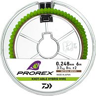 Поводковый материал Daiwa Prorex Hybrid Knotable Wire, 17930-054, 0,3 мм, 5,4 кг, 6 м, Brown для рыбалки, купить, цены в Киеве и Украине, интернет-магазин | Zabros