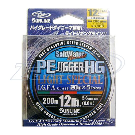 Цена Sunline PE Jigger HG Light Special, #1,2, 0,18 мм, 8,8 кг, 200 м, Multi Color