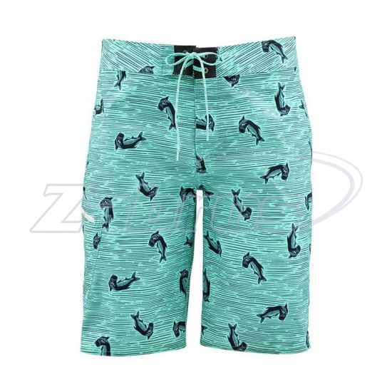 Фото Simms Tumunu Board Short - Print, 12880-596-W34, 34W, Tarpon Time Aruba