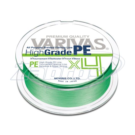 Фото Varivas High Grade PE X4, #2, 0,23 мм, 13,61 кг, 150 м, Flash Green