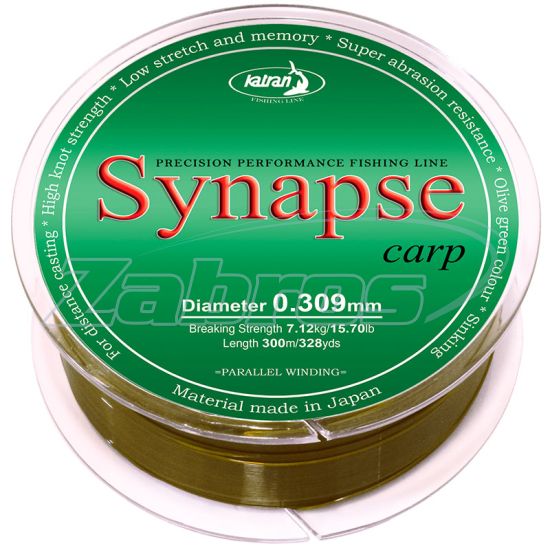 Фото Katran Synapse Carp, 0,309 мм, 7,12 кг, 300 м, Olive