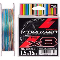 Шнур YGK Frontier X8, #1,5, 0,2 мм, 6,8 кг, 100 м, Multi Color, купити, ціни в Києві та Україні, інтернет-магазин | Zabros