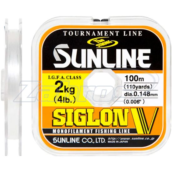 Фото Sunline Siglon V, 0,06 мм, 0,5 кг, 100 м, Clear