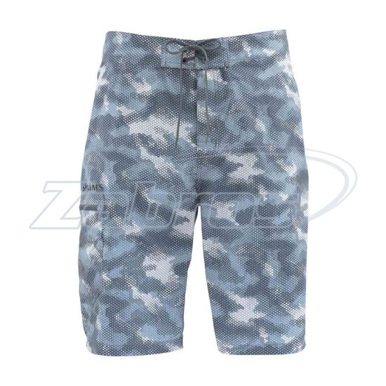 Фото Simms Surf Short Prints, 12081-059-W36, Hex Camo Storm