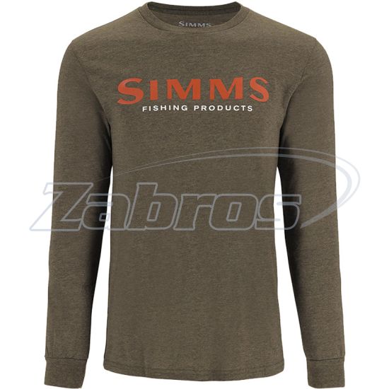 Фото Simms Logo LS Shirt, 13626-1274-70, XXXL, Loden Heather