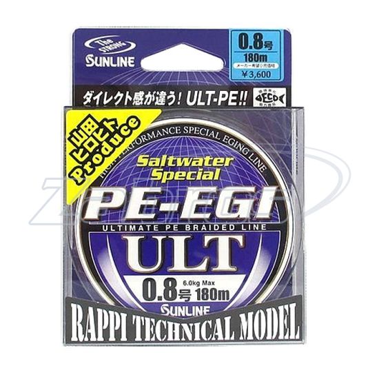 Sunline PE-EGI ULT, #0,4, 0,1 мм, 3,3 кг, 180 м, Multi Color, Киев