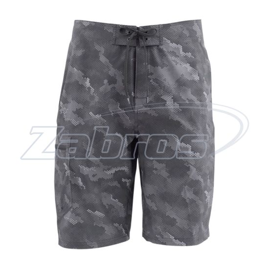 Фото Simms Surf Short Prints, 12081-007-W36, Hex Camo Carbon