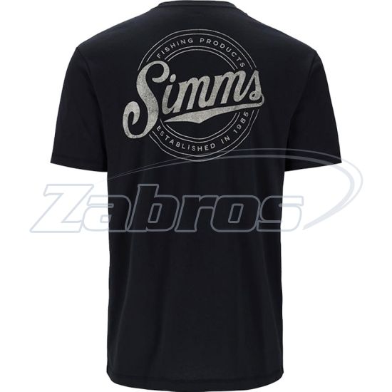 Фотография Simms Circle Lockup T-Shirt, 14273-001-40, L, Black