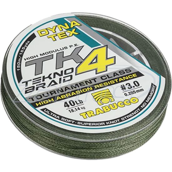 Фото Trabucco Dyna Tex TK4 Tekno Braid, 054-23-230, 0,235 мм, 13,61 кг, 150 м