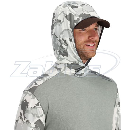 Малюнок Simms Bugstopper SolarFlex Hoody, 13682-2001-40, L, Cinder/Regiment Camo Cinder