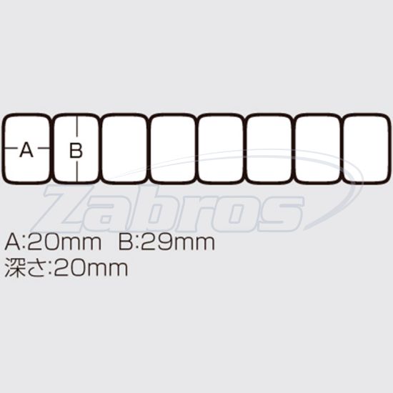 Фотографія Meiho Hachiren Case, 17,6x3,6x2,6 см