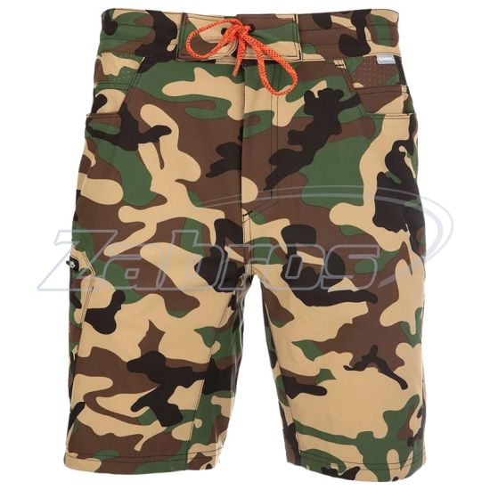 Фото Simms Seamount Board Shorts, 13495-569-W30, Woodland Camo