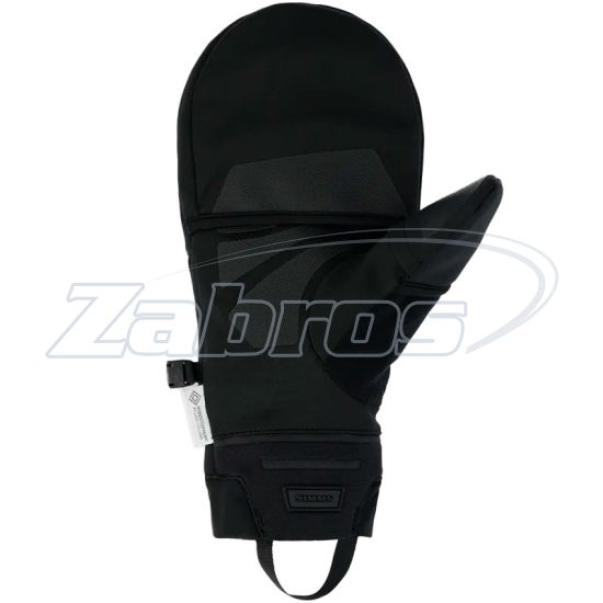Фотографія Simms Windstopper Foldover Fishing Mitt, 13793-001-40, L, Black
