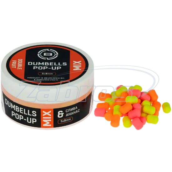 Фото Brain Dumbells Mix Double Fruit (cлива+ананас), 10 мм, 34 г