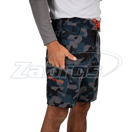Simms Seamount Board Shorts, 13495-729-W32, Woodland Camo Storm, Київ