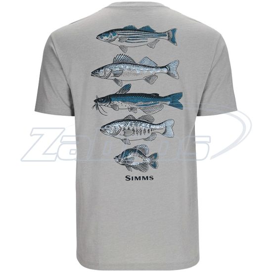 Фотографія Simms Species T-Shirt, 14093-1181-50, XL, Cinder Heather