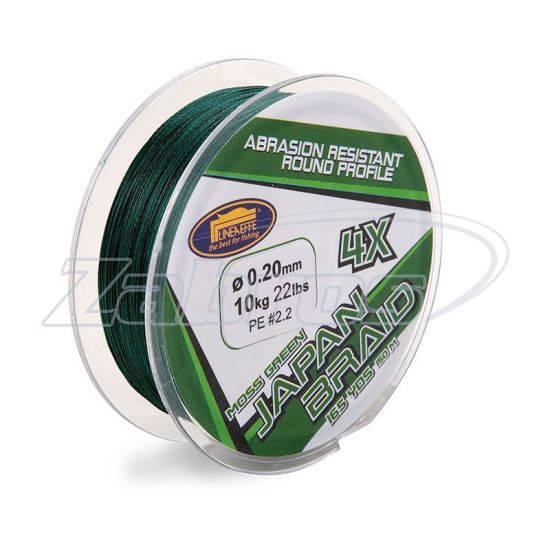 Фото Lineaeffe Japan Braid 4X, 3016022, 0,22 мм, 12,7 кг, 150 м, Moss Green
