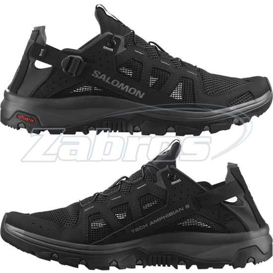 Фотография Salomon Techamphibian 5, L47115100, 8,5, Black/Magnet/Monument