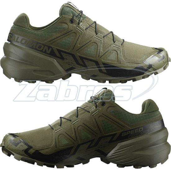 Фотография Salomon Speedcross 6 Forces, L47161200, 12,5, Ranger Green/Black