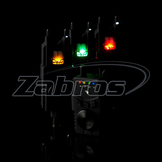 Фотография Prologic, 64136, Custom SMX MKII Bite Alarms Set 3+1, Red/Green/Yellow