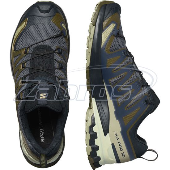 Картинка Salomon XA Pro 3D V9, L47467500, 9,5, India Ink/Olive Night/Aloe Wash