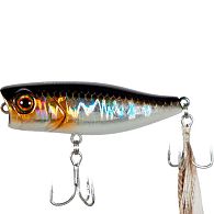 Воблер Jackall Chubby Popper 42F, 4,2 см, 3,3 г, HL Silver & Black, купити, ціни в Києві та Україні, інтернет-магазин | Zabros