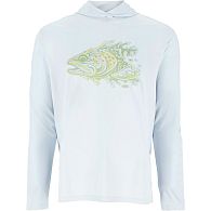 Худи Simms Tech Hoody - Artist Series, 13521-1311-30, M, Bimini Trout Head, купить, цены в Киеве и Украине, интернет-магазин | Zabros