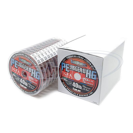 Ціна Sunline PE Jigger 8 HG, #6, 0,41 мм, 37 кг, 100 м, Multi Color