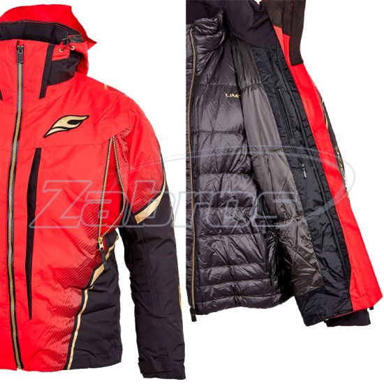 Ціна Shimano Limited Pro Gore-Tex Warm Rain Suit, RB-111U, XXL, Red