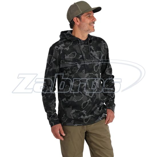 Фотография Simms Challenger Fishing Hoody, 13846-1082-50, XL, Regiment Camo Carbon