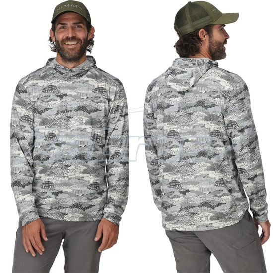 Фотография Simms Bugstopper SolarFlex Hoody, 13682-1313-60, XXL, Shroud Sterling