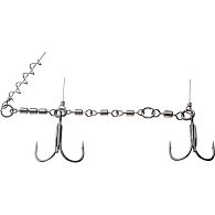 Оснастка для силикона Daiwa Prorex Screw-In Swivel Assist Stinger, 15419-630, M, 3/0+2/0, 32 кг, 1 шт для рыбалки, купить, цены в Киеве и Украине, интернет-магазин | Zabros