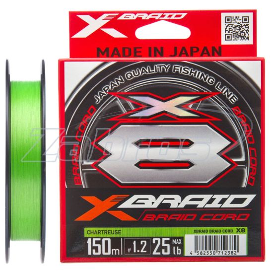 Фото YGK X-Braid Braid Cord X8, #0,4, 0,104 мм, 4,5 кг, 150 м