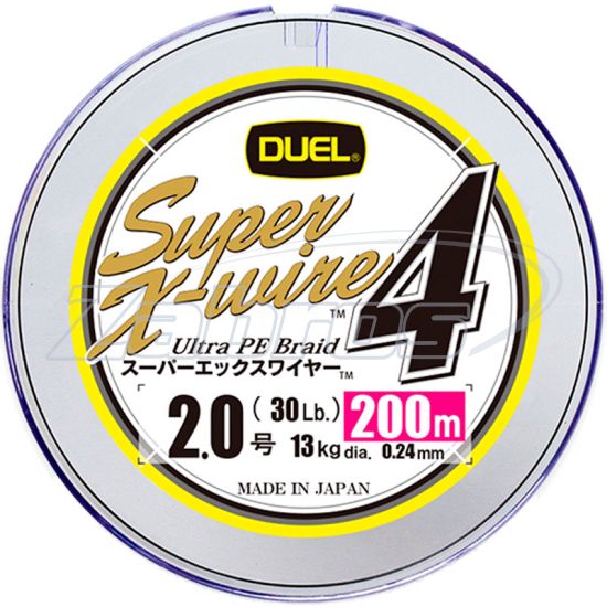 Фото Шнур Duel Super X-Wire 4, H3590, #1, 0,17 мм, 8 кг, 200 м, Multicolor