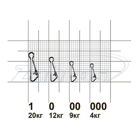 Фотография MiniMax Hooked Snap, YM-2003-1, 20 кг, 10 шт