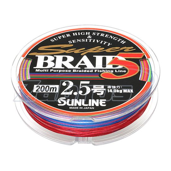Фотографія Sunline Super Braid 5, #0,4, 0,11 мм, 3 кг, 150 м, Multi Color